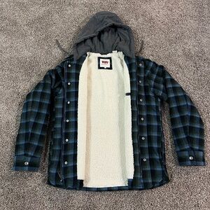 Levi's sharpa flannel jacket